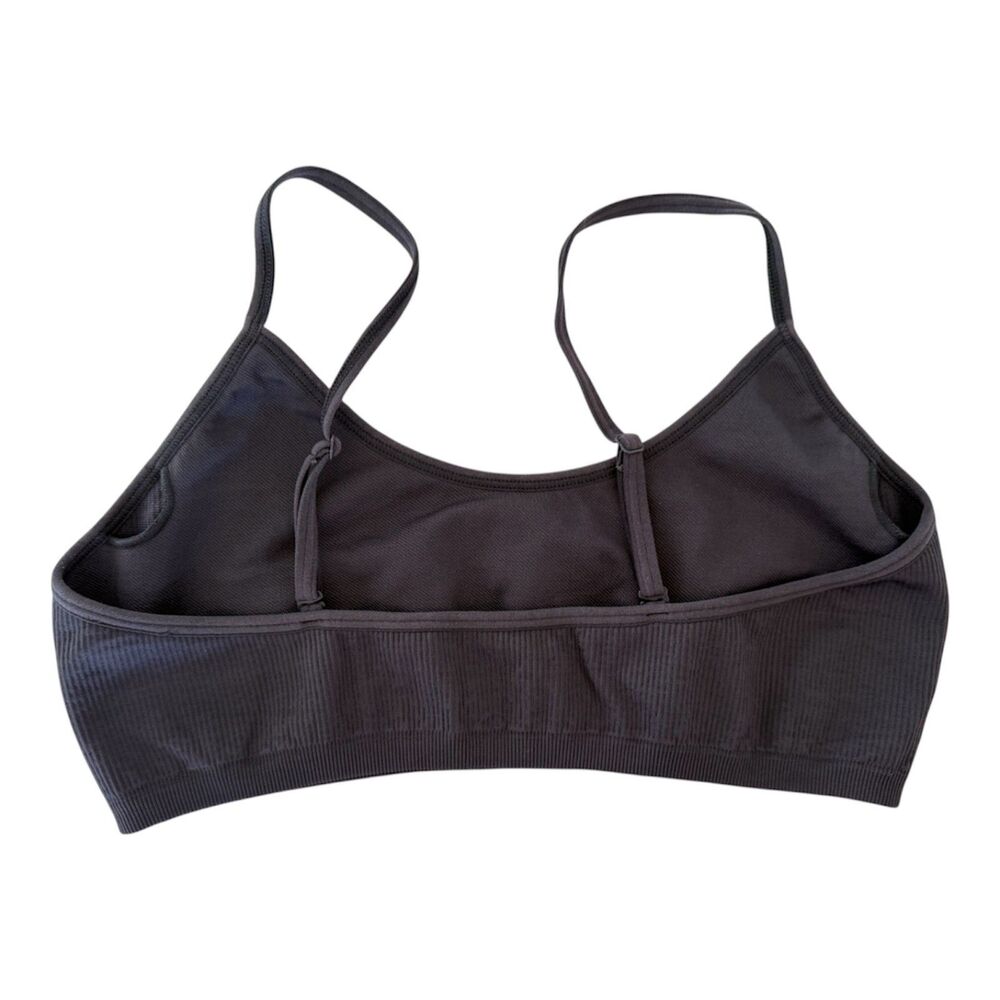 YoungLA Gray Sports Bra Size Medium - Picture 2 of 3